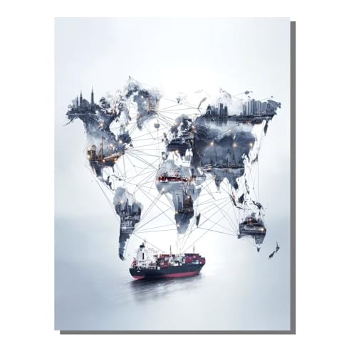 5D Diamond Painting Erwachsene, Diamant Malerei Kinder Anfänger, DIY Karte Boot Diamant Painting Bilder Erwachsene Bastelset Geeignet Als Geschenk, Zur Entspannung und Als Wanddeko 60x80 cm SYLF502 von YALNSENN