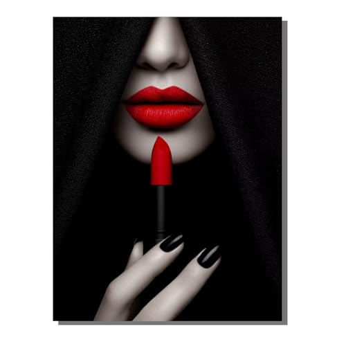 5D Diamond Painting Erwachsene, Diamant Malerei Kinder Anfänger, DIY Lippe Gesicht Diamant Painting Bilder Erwachsene Bastelset Als Geschenk Zur Entspannung und Als Wanddeko 50 x 70 cm SYLF442 von YALNSENN