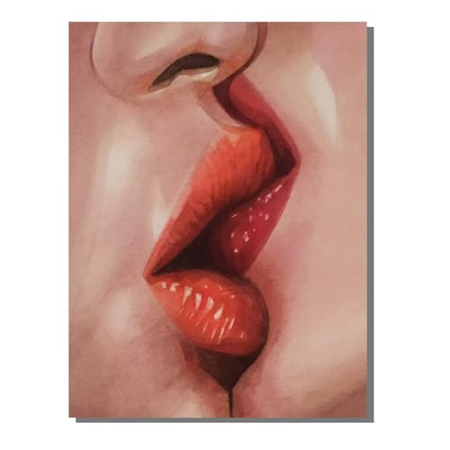 5D Diamond Painting Erwachsene, Diamant Malerei Kinder Anfänger, DIY Lippe Gesicht Diamant Painting Bilder Erwachsene Bastelset Als Geschenk Zur Entspannung und Als Wanddeko 80x100 cm SYLF824 von YALNSENN
