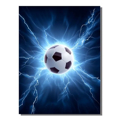 5D Diamond Painting Erwachsene, Diamant Malerei Kinder Anfänger, DIY Sport Fußball Sportunterricht Diamant Painting Bilder Erwachsene Bastelset Als Geschenk Entspannung Als Wanddeko 50 x 70 cm SYLF777 von YALNSENN