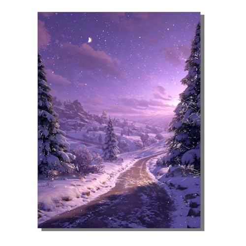5D Diamond Painting Erwachsene, Diamant Malerei Kinder Anfänger, DIY Sternenhimmel Landschaft Diamant Painting Bilder Erwachsene Bastelset Als Geschenk Zur Entspannung und Als Wanddeko 40x50cm SYLF19 von YALNSENN