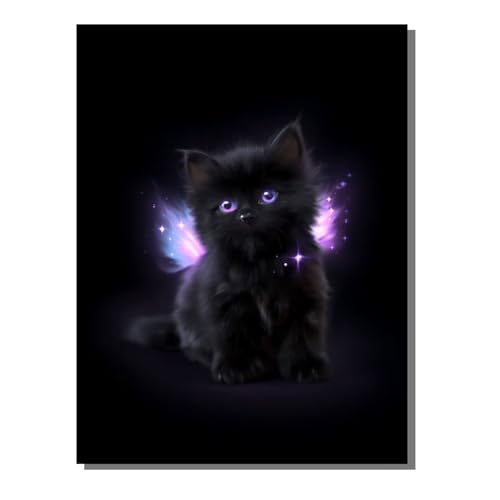 5D Diamond Painting Erwachsene, Diamant Malerei Kinder Anfänger, DIY Tier Katze Diamant Painting Bilder Erwachsene Bastelset Geeignet Als Geschenk, Zur Entspannung und Als Wanddeko 30x40 cm SYLF466 von YALNSENN