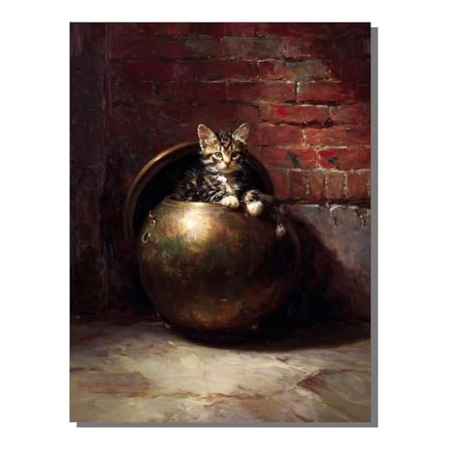 5D Diamond Painting Erwachsene, Diamant Malerei Kinder Anfänger, DIY Tier Katze Diamant Painting Bilder Erwachsene Bastelset Geeignet Als Geschenk, Zur Entspannung und Als Wanddeko 60x80 cm SYLF477 von YALNSENN