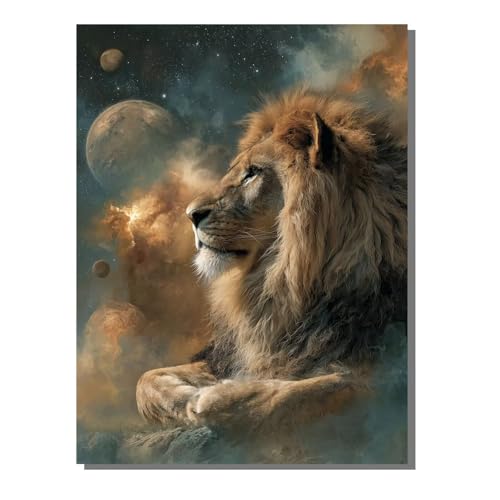 5D Diamond Painting Erwachsene, Diamant Malerei Kinder Anfänger, DIY Tier Löwe Diamant Painting Bilder Erwachsene Bastelset Geeignet Als Geschenk, Zur Entspannung und Als Wanddeko 30x40 cm SYLF86 von YALNSENN