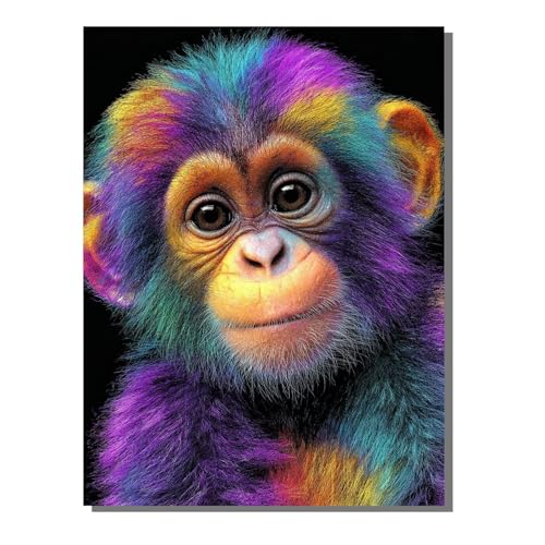 5D Diamond Painting Erwachsene, Diamant Malerei Kinder Anfänger, DIY Tier Schimpansen Diamant Painting Bilder Erwachsene Bastelset Als Geschenk Zur Entspannung und Als Wanddeko 30x40 cm SYLF170 5D Diamond Painting Erwachsene, Diamant Malerei Kinder Anfänger, DIY Tier Schimpansen Diamant Painting Bilder Erwachsene Bastelset Als Geschenk Zur Entspannung und Als Wanddeko 30x40 cm SYLF170 von YALNSENN