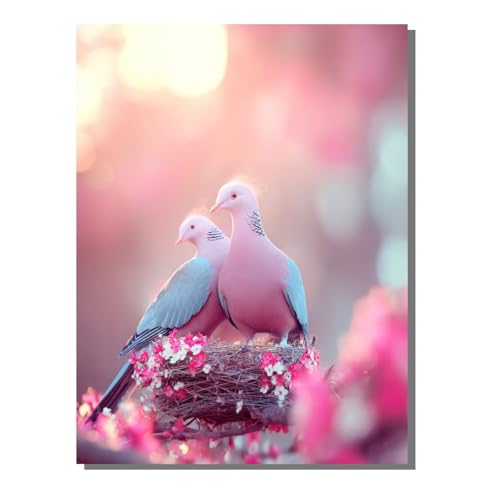 5D Diamond Painting Erwachsene, Diamant Malerei Kinder Anfänger, DIY Tier Vogel Diamant Painting Bilder Erwachsene Bastelset Geeignet Als Geschenk, Zur Entspannung und Als Wanddeko 60x80 cm SYLF797 von YALNSENN