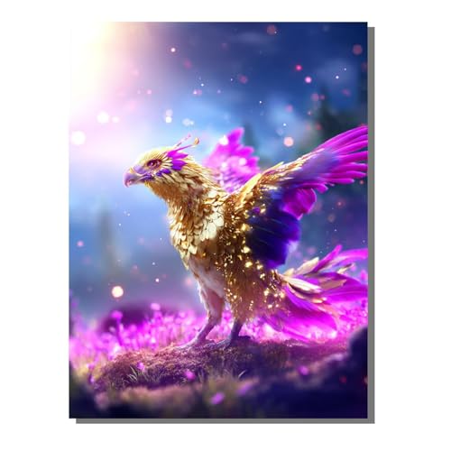 5D Diamond Painting Erwachsene, Diamant Malerei Kinder Anfänger, DIY Vogel Tier Diamant Painting Bilder Erwachsene Bastelset Geeignet Als Geschenk, Zur Entspannung und Als Wanddeko 60x80 cm SYLF526 von YALNSENN