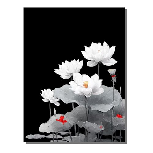 Blume Pflanze Diamond Painting Erwachsene, 5D Diamant Kunst Kinder Kits, DIY Erwachsene Mosaikherstellung Basteln Diamant Malerei Bilder Set für Weihnachten Wanddekoration, Geschenke 30x40 cm SYLF174 von YALNSENN
