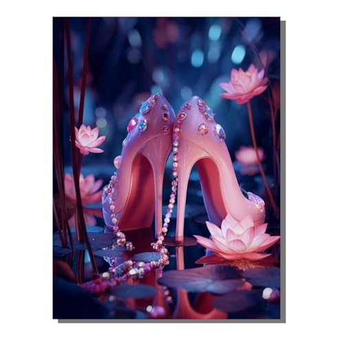 Blume Schuh Diamond Painting Erwachsene, 5D Diamant Kunst Kinder Kits, DIY Erwachsene Mosaikherstellung Basteln Diamant Malerei Bilder Set für Weihnachten Wanddekoration, Geschenke 40x50cm SYLF200 Blume Schuh Diamond Painting Erwachsene, 5D Diamant Kunst Kinder Kits, DIY Erwachsene Mosaikherstellung Basteln Diamant Malerei Bilder Set für Weihnachten Wanddekoration, Geschenke 40x50cm SYLF200 von YALNSENN