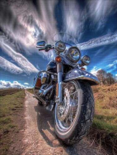 Diamond Painting Motorrad Diamond Painting Erwachsene Groß XXL Landschaft Full drill Daiment Malerei Erwachsene, 5D Diamant Art Mosaic Bastelset Kunst-Design-Stickerei für Dekoration 80 X 100cm E-9 Diamond Painting Motorrad Diamond Painting Erwachsene Groß XXL Landschaft Full drill Daiment Malerei Erwachsene, 5D Diamant Art Mosaic Bastelset Kunst-Design-Stickerei für Dekoration 80 X 100cm E-9 von YALNSENN