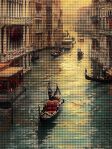 Diamond Painting Venedig Diamond Painting Erwachsene Groß XXL Wasserstadt Full drill Daiment Malerei Erwachsene, 5D Diamant Art Mosaic Bastelset Kunst-Design-Stickerei für Dekoration 80 X 100cm Y-M Diamond Painting Venedig Diamond Painting Erwachsene Groß XXL Wasserstadt Full drill Daiment Malerei Erwachsene, 5D Diamant Art Mosaic Bastelset Kunst-Design-Stickerei für Dekoration 80 X 100cm Y-M von YALNSENN