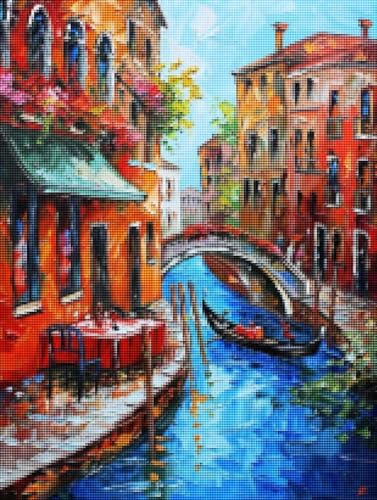 Diamond Painting Wasserstadt Diamond Painting Erwachsene Groß XXL Venedig Full drill Daiment Malerei Erwachsene, 5D Diamant Art Mosaic Bastelset Kunst-Design-Stickerei Set für Dekoration 70x95 cm G-1 Diamond Painting Wasserstadt Diamond Painting Erwachsene Groß XXL Venedig Full drill Daiment Malerei Erwachsene, 5D Diamant Art Mosaic Bastelset Kunst-Design-Stickerei Set für Dekoration 70x95 cm G-1 von YALNSENN