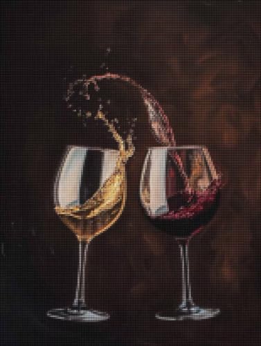 Diamond Painting Wein Diamond Painting Erwachsene Groß XXL Tasse Full drill Daiment Malerei Erwachsene, 5D Diamant Art Mosaic Bastelset Kunst-Design-Stickerei Set für Wand Dekoration 50x70 cm 7-M von YALNSENN