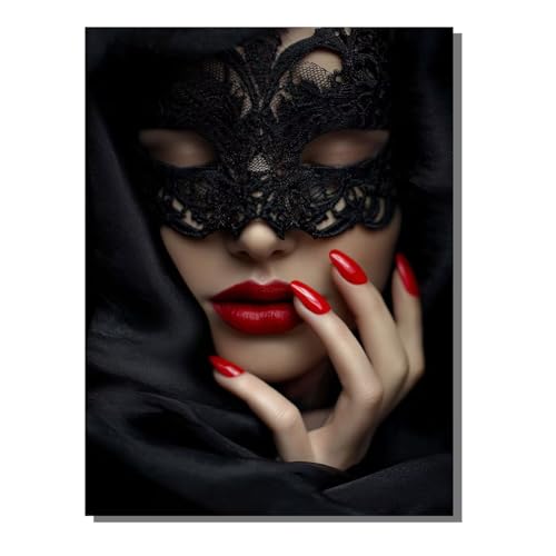 Frau Lippe Diamond Painting Erwachsene, 5D Diamant Kunst Kinder Kits, DIY Erwachsene Mosaikherstellung Basteln Diamant Malerei Bilder Set für Weihnachten Wanddekoration, Geschenke 30x40 cm SYLF443 von YALNSENN