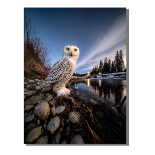 Landschaft Sternenhimmel Diamond Painting Erwachsene, 5D Diamant Kunst Kinder Kits, DIY Erwachsene Mosaikherstellung Basteln Diamant Malerei Bilder Set für Wanddekoration, Geschenke 60x80 cm SYLF761 von YALNSENN