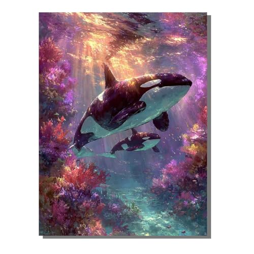 Meereslebewesen Killerwale Diamond Painting Erwachsene, 5D Diamant Kunst Kinder Kits, DIY Erwachsene Mosaikherstellung Basteln Diamant Malerei Bilder Set für Wanddekoration, Geschenke 30x40 cm SYLF60 Meereslebewesen Killerwale Diamond Painting Erwachsene, 5D Diamant Kunst Kinder Kits, DIY Erwachsene Mosaikherstellung Basteln Diamant Malerei Bilder Set für Wanddekoration, Geschenke 30x40 cm SYLF60 von YALNSENN