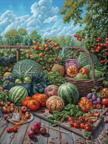 Obst Diamond Painting Groß XXL 50x70 cm, DlY GemüSe Diamant Painting Bilder Kinder, Full drill Daiments Malerei Erwachsene, 5D Diamond Art Bilder Mosaic Bastelset Kunst-Design-Stickerei Set N-U Obst Diamond Painting Groß XXL 50x70 cm, DlY GemüSe Diamant Painting Bilder Kinder, Full drill Daiments Malerei Erwachsene, 5D Diamond Art Bilder Mosaic Bastelset Kunst-Design-Stickerei Set N-U von YALNSENN