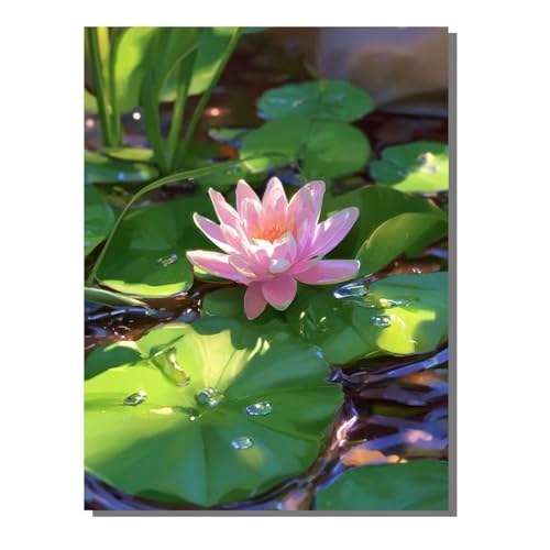 Pflanze Blume Diamond Painting Erwachsene, 5D Diamant Kunst Kinder Kits, DIY Erwachsene Mosaikherstellung Basteln Diamant Malerei Bilder Set für Weihnachten Wanddekoration, Geschenke 80x100 cm SYLF496 von YALNSENN