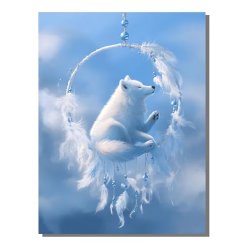 Tier Feder Diamond Painting Erwachsene, 5D Diamant Kunst Kinder Kits, DIY Erwachsene Mosaikherstellung Basteln Diamant Malerei Bilder Set für Weihnachten Wanddekoration, Geschenke 80x100 cm SYLF507 von YALNSENN