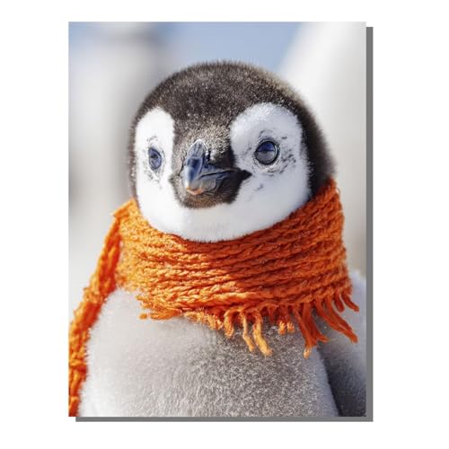 Tier Pinguin Diamond Painting Erwachsene, 5D Diamant Kunst Kinder Kits, DIY Erwachsene Mosaikherstellung Basteln Diamant Malerei Bilder Set für Weihnachten Wanddekoration, Geschenke 50 x 70 cm SYLF774 von YALNSENN