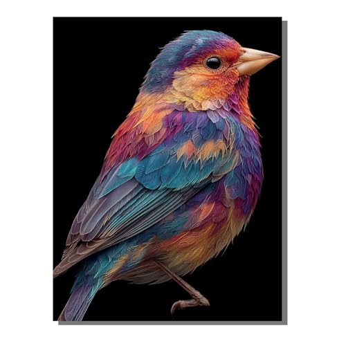 Tier Vogel Diamond Painting Erwachsene, 5D Diamant Kunst Kinder Kits, DIY Erwachsene Mosaikherstellung Basteln Diamant Malerei Bilder Set für Weihnachten Wanddekoration, Geschenke 40x50cm SYLF40 von YALNSENN
