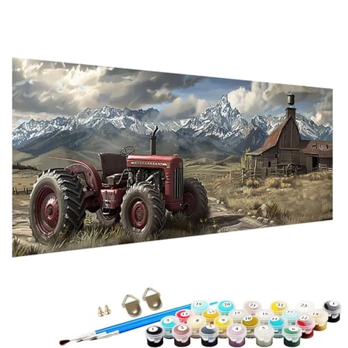 YALNSENN Malen Nach Zahlen Erwachsene, Traktor DIY Handgemalt öLgemäLde Kit für AnfäNger und Erwachsene mit 3-Pinseln und Acrylfarbe, Ohne Rahmen 30x60cm Malen Nach Zahlen Leinwand Bauernhof 4-Y0 YALNSENN Malen Nach Zahlen Erwachsene, Traktor DIY Handgemalt öLgemäLde Kit für AnfäNger und Erwachsene mit 3-Pinseln und Acrylfarbe, Ohne Rahmen 30x60cm Malen Nach Zahlen Leinwand Bauernhof 4-Y0 von YALNSENN