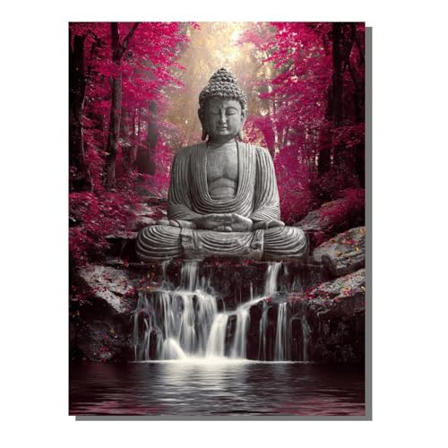 Zen Landschaft Diamond Painting Erwachsene, 5D Diamant Kunst Kinder Kits, DIY Erwachsene Mosaikherstellung Basteln Diamant Malerei Bilder Set für Weihnachten Wanddekoration, Geschenke 60x80 cm SYLF540 von YALNSENN