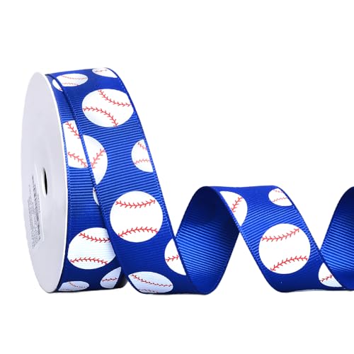 YAMA Baseballband, 2,2 cm, 9,1 m, Ripsband, Sportband zum Basteln, Haarschleifen, Geschenkverpackung, Team-Party-Dekoration YAMA Baseballband, 2,2 cm, 9,1 m, Ripsband, Sportband zum Basteln, Haarschleifen, Geschenkverpackung, Team-Party-Dekoration von YAMA