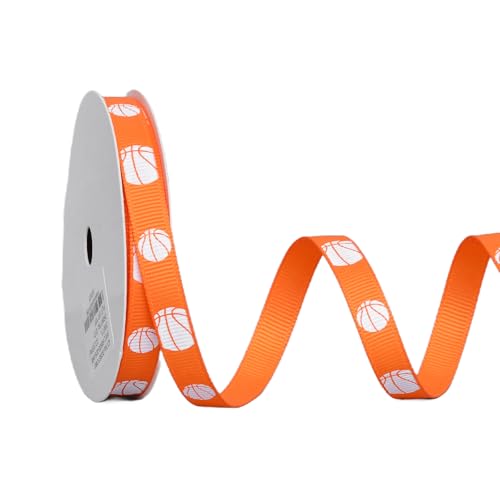 YAMA Basketballband, 9,1 m, Ripsband, Sportband zum Basteln, Haarschleifen, Geschenkverpackung, Team-Party-Dekoration (0,95 cm) von YAMA