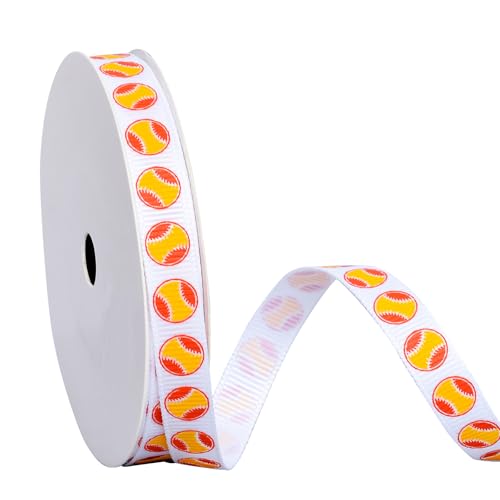 YAMA Softball-Band, 0,95 cm, 9,1 m, Ripsband, Sportband zum Basteln, Haarschleifen, Geschenkverpackung, Team-Party-Dekoration YAMA Softball-Band, 0,95 cm, 9,1 m, Ripsband, Sportband zum Basteln, Haarschleifen, Geschenkverpackung, Team-Party-Dekoration von YAMA