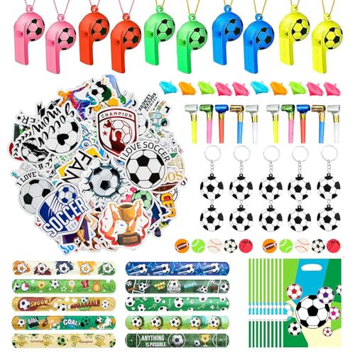 YAMAIDUO 120 Stück Fußball Party Mitgebsel Kinder, Fußball Mitgebsel Kindergeburtstag Fussball Geschenke Jungen, Party Fussball Geburtstag Deko für Kinder Jungs Mädchen für Schülerbelohnung von YAMAIDUO