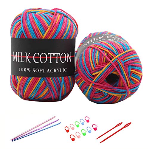 YAMEE 6 Stück 50 g Handstrickgarn Farbverlauf Wolle zum Stricken Farbverlaufswolle Häkelgarn Stricken Garn Hand Gestrickt Garn Weberei Garn mit Häkelhaken und Häkelgarn Set YAMEE 6 Stück 50 g Handstrickgarn Farbverlauf Wolle zum Stricken Farbverlaufswolle Häkelgarn Stricken Garn Hand Gestrickt Garn Weberei Garn mit Häkelhaken und Häkelgarn Set von YAMEE