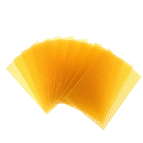 YAMSLAM Bienenwachsbögen, Kerzenherstellung, Bastelset, Honigkerzenherstellung, Bienenwachs, Bienenwachs, Bienenzucht, 10 Stück YAMSLAM Bienenwachsbögen, Kerzenherstellung, Bastelset, Honigkerzenherstellung, Bienenwachs, Bienenwachs, Bienenzucht, 10 Stück von YAMSLAM