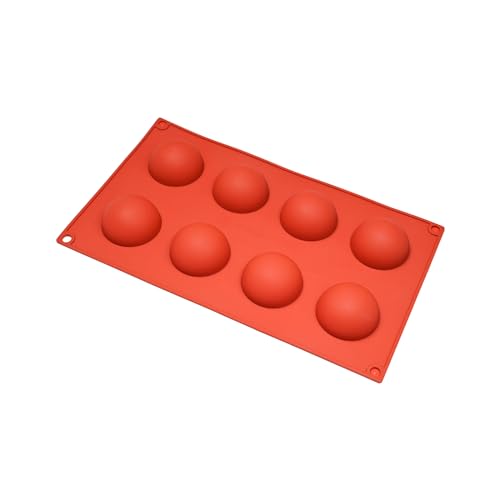 Halbrunde Silikonform für Fondant, Schokolade, Kuchen, Dekoration, Kerzen, Seife von YANBOYI