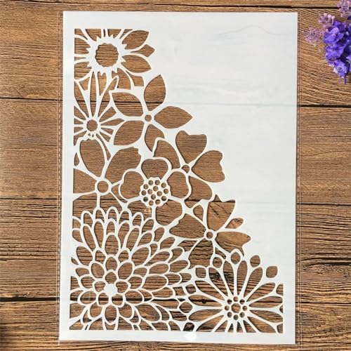 Malschablonen für Holz, 29 x 21 cm, A4, unregelmäßige Textur, wiederverwendbar, für Holzarbeiten, Leinwand, Heimdekoration, G-Stil Malschablonen für Holz, 29 x 21 cm, A4, unregelmäßige Textur, wiederverwendbar, für Holzarbeiten, Leinwand, Heimdekoration, G-Stil von YANCHIPANGHE