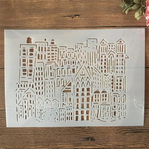 Schablonen für Holzmalerei, A4, 29 cm, Ziegelwand, wiederverwendbare Malschablonen für Holzarbeiten, Leinwand, Heimdekoration, D-Stil Schablonen für Holzmalerei, A4, 29 cm, Ziegelwand, wiederverwendbare Malschablonen für Holzarbeiten, Leinwand, Heimdekoration, D-Stil von YANCHIPANGHE