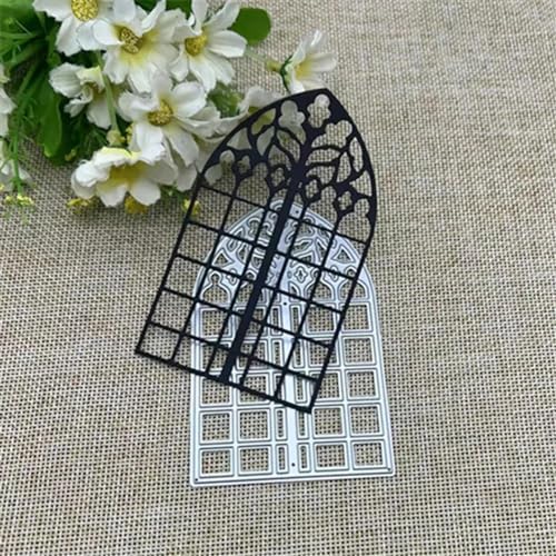 Schablonen zur Kartenherstellung, 10,2 x 6,2 cm, Fensterspitzenrahmen, Metall-Stanzformen für Scrapbooking, dekorative Prägung, Handarbeitsvorlage Schablonen zur Kartenherstellung, 10,2 x 6,2 cm, Fensterspitzenrahmen, Metall-Stanzformen für Scrapbooking, dekorative Prägung, Handarbeitsvorlage von YANCHIPANGHE