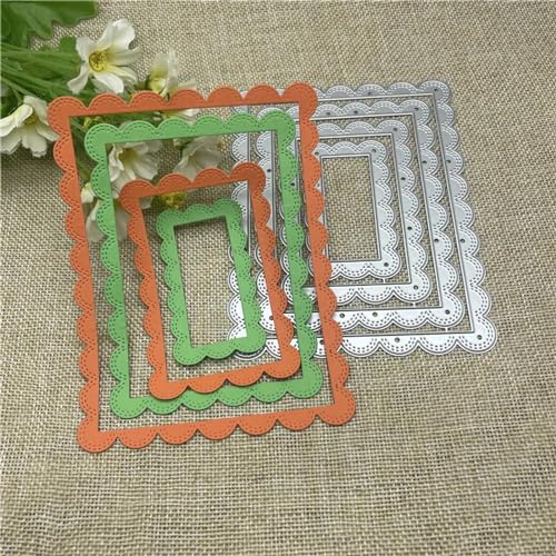 Schablonen zur Kartenherstellung, 10,5 x 13,6 cm, rechteckige Metall-Stanzformen, Scrapbooking, Stanzschablone, Kartenprägung, Fotoalbum, Vorlage Schablonen zur Kartenherstellung, 10,5 x 13,6 cm, rechteckige Metall-Stanzformen, Scrapbooking, Stanzschablone, Kartenprägung, Fotoalbum, Vorlage von YANCHIPANGHE