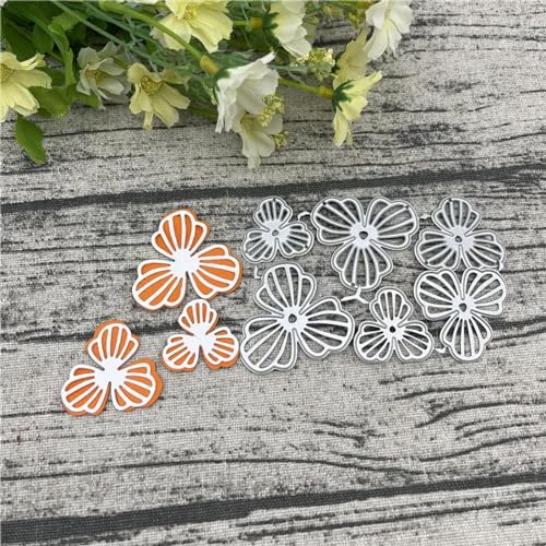 Schablonen zur Kartenherstellung, 10,5 x 7 cm, Blumenrahmen, Metall-Stanzform, rundes Loch, Etikett, Etikett, Scrapbooking, Papierhandwerk von YANCHIPANGHE