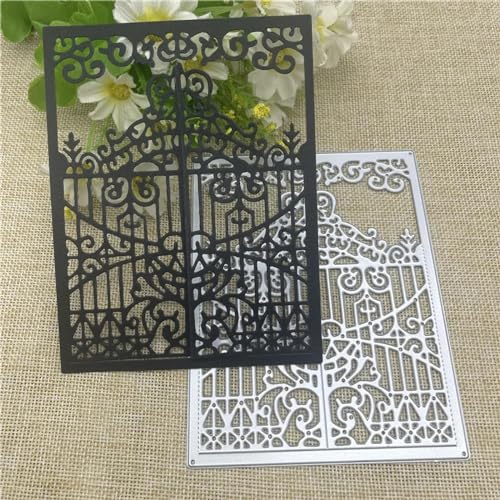 Schablonen zur Kartenherstellung, 10,8 x 14 cm, Türdekoration, Metall-Stanzform, rundes Loch, Etikett, Etikett, Scrapbooking, Papierhandwerk von YANCHIPANGHE