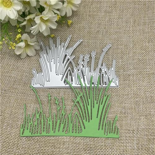 Schablonen zur Kartenherstellung, 10 x 6,9 cm, Grasrahmen, Metall-Stanzformen, Scrapbooking, Stanzschablone, Kartenprägung, Fotoalbum, Vorlage von YANCHIPANGHE