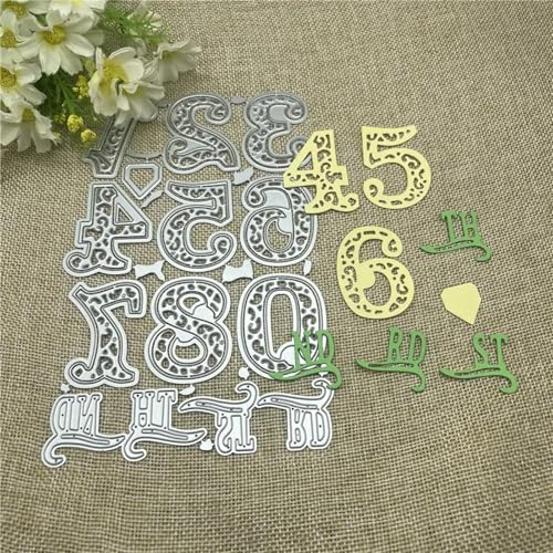 Schablonen zur Kartenherstellung, 11,3 x 17,7 cm, Zahlenrahmen, Metall-Stanzform, rundes Loch, Etikett, Etikett, Scrapbooking, Papierhandwerk von YANCHIPANGHE