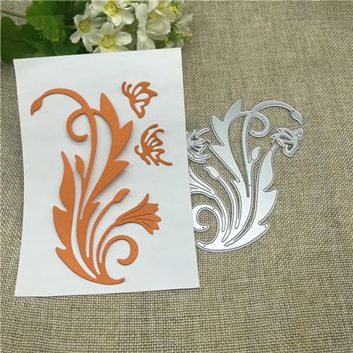 Schablonen zur Kartenherstellung, 12,2 x 7,7 cm, niedliche Blume, Metall-Stanzform, rundes Loch, Etikett, Etikett, Scrapbooking, Papierhandwerk von YANCHIPANGHE