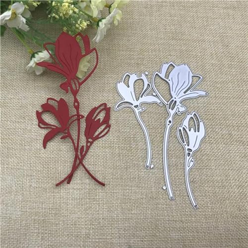 Schablonen zur Kartenherstellung, 13,6 x 8,1 cm, Blumenrahmen, Metall-Stanzformen für Scrapbooking, Alben, Prägung, Papierkarten, dekoratives Handwerk von YANCHIPANGHE
