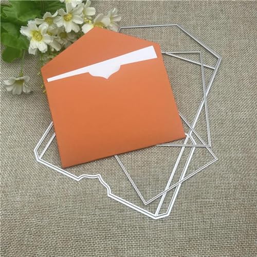 Schablonen zur Kartenherstellung, 13,7 x 21 cm, Umschlag, Blumenrahmen, Metall-Stanzform, rundes Loch, Etikett, Etikett, Scrapbooking, Papierbasteln von YANCHIPANGHE
