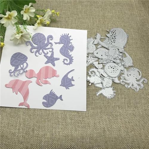 Schablonen zur Kartenherstellung, 16,1 x 16,7 cm, schöne Metall-Stanzformen, Schablonen, Scrapbooking, dekorative Prägeschablonen, Papierkarten-Vorlagen, 16 Stück von YANCHIPANGHE
