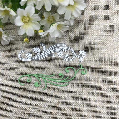 Schablonen zur Kartenherstellung, 2,6 x 8,8 cm, Rattan-Streifen, Spitze, Hintergrund, Metall-Stanzformen für Scrapbooking, dekorative Prägung, Handarbeitsvorlage von YANCHIPANGHE