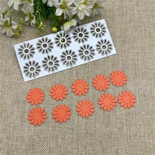 Schablonen zur Kartenherstellung, 5,5 x 13,6 cm, Sonnenblumen-Rahmen, Metall-Stanzformen für Scrapbooking, dekorative Prägung, Handarbeit, Vorlage von YANCHIPANGHE
