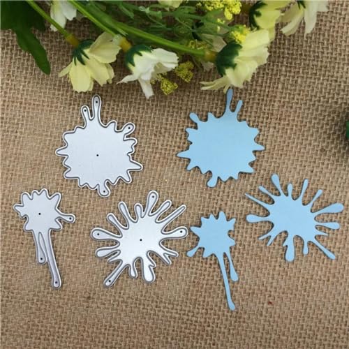 Schablonen zur Kartenherstellung, 5,5 x 4 cm, Graffiti-Metall-Stanzform, rundes Loch, Etikett, Etikett, Scrapbooking, Papierbasteln von YANCHIPANGHE
