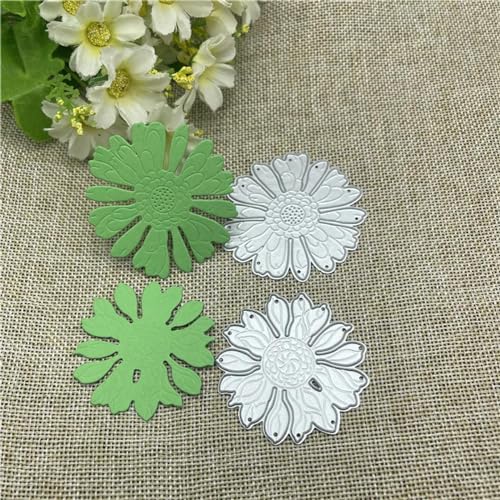 Schablonen zur Kartenherstellung, 5,8 x 5,8 cm, 3D-Blumen-Metall-Stanzform, rundes Loch, Etikett, Etikett, Scrapbooking, Papierbasteln von YANCHIPANGHE